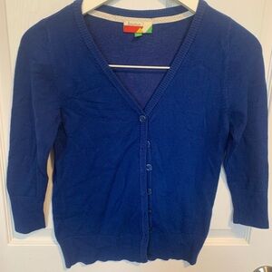 Vibrant Blue V-Neck Cardigan